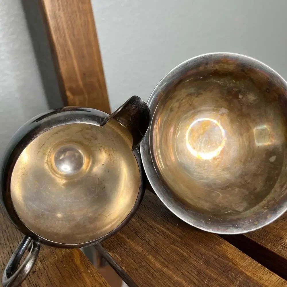 Vintage Towle Silver Plate Bowl & Creamer Pitcher